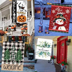 Seasonal Garden Flags Set of 12, Double Sided 28 x 40 Inch Yard Flags - Image 7