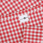 Native Fab Red Gingham Mini Check Cloth Dinner Napkins - 16x16 inches, Set of 12, Soft, Absorbent, Cotton Napkins - Reusable Fabric Napkins for Everyday Use, Lunch, Wedding, Gift, Christmas - Red - Image 5