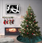 Sophia-Art Christmas Tree Skirt, Luxury Velvet Plush Skirt, Xmas Decoration Holiday Party Décor, Soft Velvet Home Décor Merry Christmas Party Christmas Tree Decorations (Dark Green,36 Inch) - Image 2