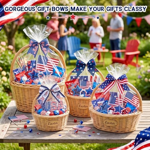 Daifunli 48 Pcs 6 Inch Patriotic Bows for Wreaths - Image 4