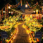 Riakrum 8 Pack Solar Diwali Lights, Lotus Shape, Diwali Outdoor Decorations - Image 6