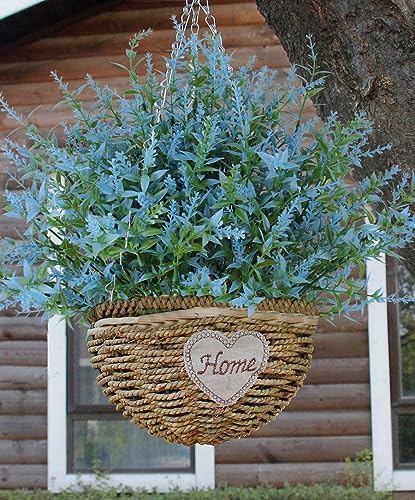 RECUTMS Blue Outdoor Artificial Flowers UV Resistant Fake Outdoor Plants - Image 5