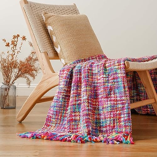 BATTILO Home Multicolor Throw Blanket for Couch, 50"x60" - Image 3