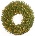 National Tree Company 30in Pre-Lit Norwood Fir Artificial Christmas Wreath by Unknown
