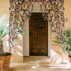 BLEUM CADE 12Pcs 16.4Ft Fake Flower Garland Artificial Rose Vines - Image 6