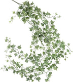 Factory Direct Craft Weather Resistant Variegated Hanging Needlepoint English Ivy Bush Fake Greenery Cascading Ivy for Indoor and Outdoor Arrangements - Image 5