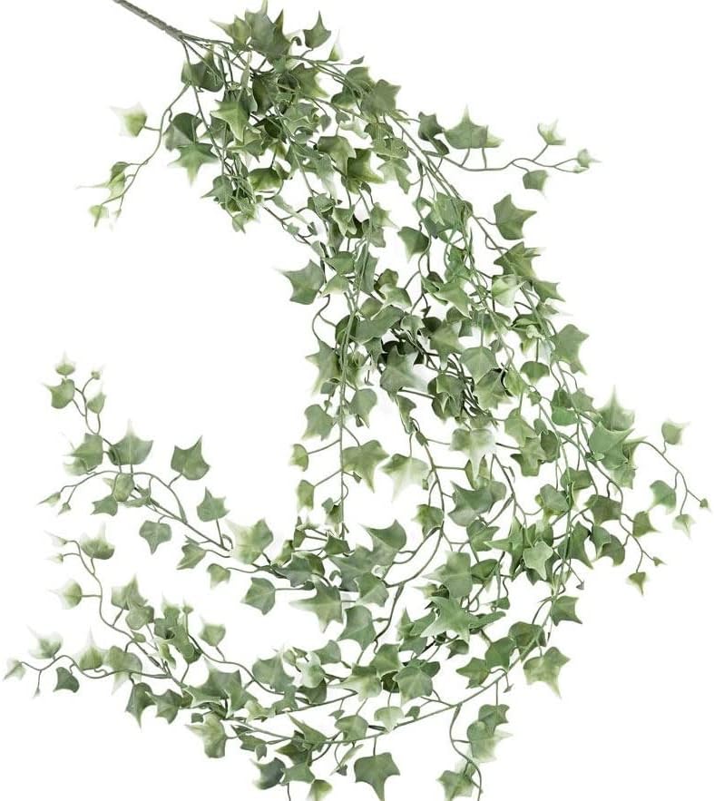 Factory Direct Craft Weather Resistant Variegated Hanging Needlepoint English Ivy Bush Fake Greenery Cascading Ivy for Indoor and Outdoor Arrangements - Image 5