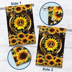 FLAGWIX Sunflower Hippie Peace Flag, 30x40 House Flag - Image 3