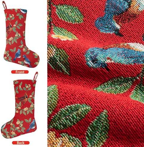 LUBOT Kilim Christmas Stockings Set of 6 Large Family Xmas Stocking 20" Handmade Boho Rustic Country Vintage Woven Stocking Fireplace Hanging Decor 6 Pack - Image 3