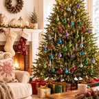 Shappy 216 Pcs Mini Christmas Ball Ornament 1.18 Inch,Mixed Colors - Image 5