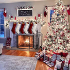 Fesciory Christmas Stockings 6 Pack, 18 Inch Large Cable Knit Xmas Decor - Image 3
