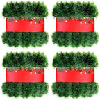 4 Pack Christmas Garland Green 262 ft Artificial Pine by Yuxung