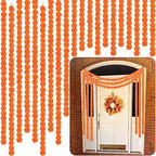Yunsailing 20 Pcs 5 ft Marigold Day of The Dead Garland for Decorations Diwali Day of The Dead Artificial Marigold Flowers Faux Wedding Decorations for Halloween Home Party(Orange) by Yunsailing