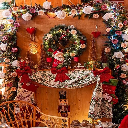 2pcs 18-20inch Large Natural Grapevine Wreath Rings Rattan Vine Branch Wreath Hoop for DIY Craft Christmas Easter Holiday Decoration Seasonal Decors (2pcs 50cm/18-20inch) - Image 5