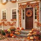 Thiccywoov 2 Pcs 6Ft Fall Leaf Garland with Berries Mantel Decor - Image 4