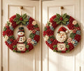 3D Fabric Poke Wreath DIY Kit for Adults Christmas Holiday Decor，2PCS F by Unknown