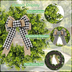 28'' Boxwood Wreath for Front Door, Spring Wreaths for Outdoor Indoor Decor - Image 3