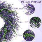 26 Inch Lavender Wreaths for Front Door, Spring Summer Wreath with Lavender - Image 4