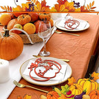 48 Pcs Thanksgiving Wood Grateful Cutout Plate Signs for Family Table - Image 2