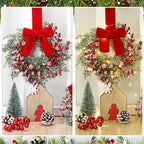 Hoteam 4 Pcs 9 Inch Mini Christmas Wreaths for Cabinets - Image 3