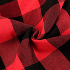 Black Red Table Runner 4Packs 13x108 Inch Plaid Table Runner Christmas - Image 6