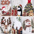 LUBOT New Christmas Stockings Set of 6 Pack 20" Large Rustic Traditional Holiday Fireplace Hanging Decorations Classic Plush Mantel Décor Xmas Soft Stocking Thick for Family - Image 4