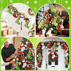 Newcotte 36 Pcs Mini Christmas Stocking Elf Xmas Hanging Stockings Red White Green Christmas Decorations for Holiday Fireplace Tree Decoration Gift Present - Image 6
