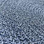 WAZAIGUR Round Placemats Set of 6 Thick Cotton Rope, 13inch, Blue and White - Image 4