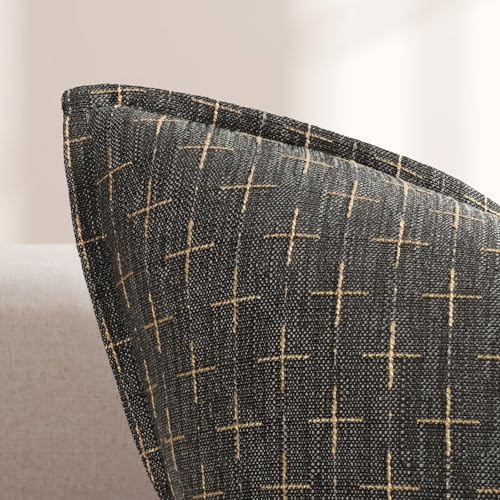 ZWJD Pillow Covers 26x26 Set of 2 Soft Polyester Textured Pillow Covers with Stylish Flange Edge Cozy Farmhouse Throw Pillows for Couch Bed Sofa Living Room - Image 2