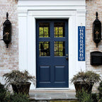 FemiaD Tall Outdoor Happy Hanukkah Sign for Front Door,Wooden Tall Welcome Sign For Front Porch,Farmhouse Happy Hanukkah Porch Sign Wood Vertical Decor for Jewish Chanukah Party Decor 8x48inch - Image 5