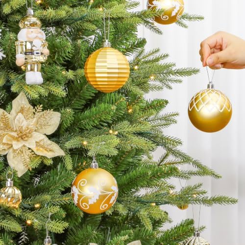 SHareconn 135Pcs Christmas Tree Ornaments Set, Christmas Tree Decorations - Image 7