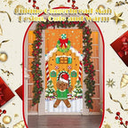 Preboun 6 Pcs Christmas Door Cover Decoration House Window Door Cover 78 x 35 Inches Santa Gingerbread Christmas Outdoor Sign for Home Wall Indoor Party Decorations - Image 6