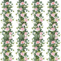TOCHGREEN 4 Pack Artificial Eucalyptus Flower Garland with Pink Roses by TOCHGREEN