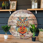 ZSNUOK Interchangeable Diamond Painting Welcome Home sign for Front Porch, 5D Special Shape Drill Rhinestone Hanging Tag with 12pcs Stickers Diamond Painting Hanging Sign Owl Pendant for Door Decor - Image 6