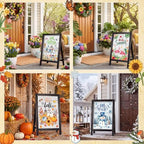 AceOrbit 13 Pcs Interchangeable Seasonal Welcome Sign for Front Porch Decor - Image 5