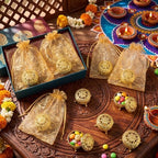 Yexiya 48 Pack Golden Indian Return Gift Boxes for Diwali Pooja, Elegant - Image 4