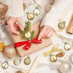 Shappy 216 Pcs Mini Christmas Ball Ornament 1.18 Inch,Gold - Image 5