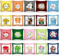 Mindsoft 20 Pcs Holiday Pillow Covers 18 x 18 Easter Pillow Cover Spring Summer 250th Anniversary Pillowcase Decorative Seasonal Cushion Case for Farmhouse Home Sofa(Watering Can) by Mindsoft