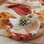 Pumpkin Throw Blanket for Couch 50x60 Fall Halloween Blankets, Soft Cozy Reversible Textured Fleece Fluffy Blanket for Bed Sofa Autumn Home Decor - Image 3
