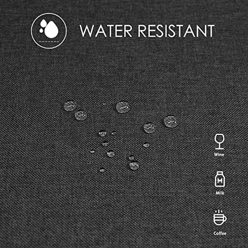 BALCONY & FALCON Rectangle Table Cloth Waterproof Dark Gray 55"x95" - Image 4