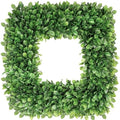 24 Inch Large Boxwood Wreath, Spring Summer Artificial Green Wreaths for Front Door Farmhous Wedding Window Hanging Wall All Year Round Indoor & Outdoor St Patrick's Day Decor by petalyn