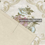 Loom and Mill Jacquard Floral Placemats Set of 4, Pearly Beige, 12x18in - Image 5