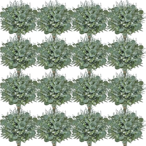 Serwalin 400PCS Mixed Eucalyptus Stems, Greenery Stems for Centerpieces by Serwalin