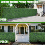 Artificial Boxwood Roll,71x126 in(62 sqft) UV-Anti Faux Ivy Grass Wall - Image 7