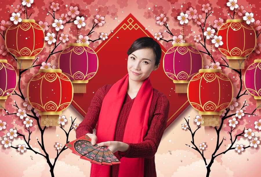 Chinese New Year Polyester Backdrop, Red, 10x8ft, Reusable, for Party Decor, Photography, Festivals - Image 4