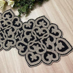 Enliven Handmade Beaded Table Runner, 13x36 Inches Lightweight Decorative Table Runner, Perfect for Dining/Wedding/Party/Everyday Use & Easy to Clean, Elegant Beaded Runner - Image 3
