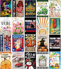 20 Pack Seasonal Garden Flags Set Double Sided 12x18 Inch Small Yard Flags, Holiday Seasonal Garden Flag for Outside Decoration for All Year Round by DoncidaGardenFlags