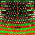 WATERGLIDE Outdoor Christmas Net Lights, 12FT x 5FT 360 LED Mesh String Light with 8 Lighting Mode, Connectable Waterproof Lights for Garden Tree Bushes, Holiday Wedding Party Decoration, Red & Green - Image 4