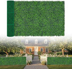 Artificial Boxwood Roll,60x140 in(58 sqft) UV-Anti Faux Ivy Grass Wall by EverNature