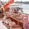 10 Pieces 10Ft Dusty Rose Chiffon Table Runner Rustic Boho Wedding Runners by QueenDream